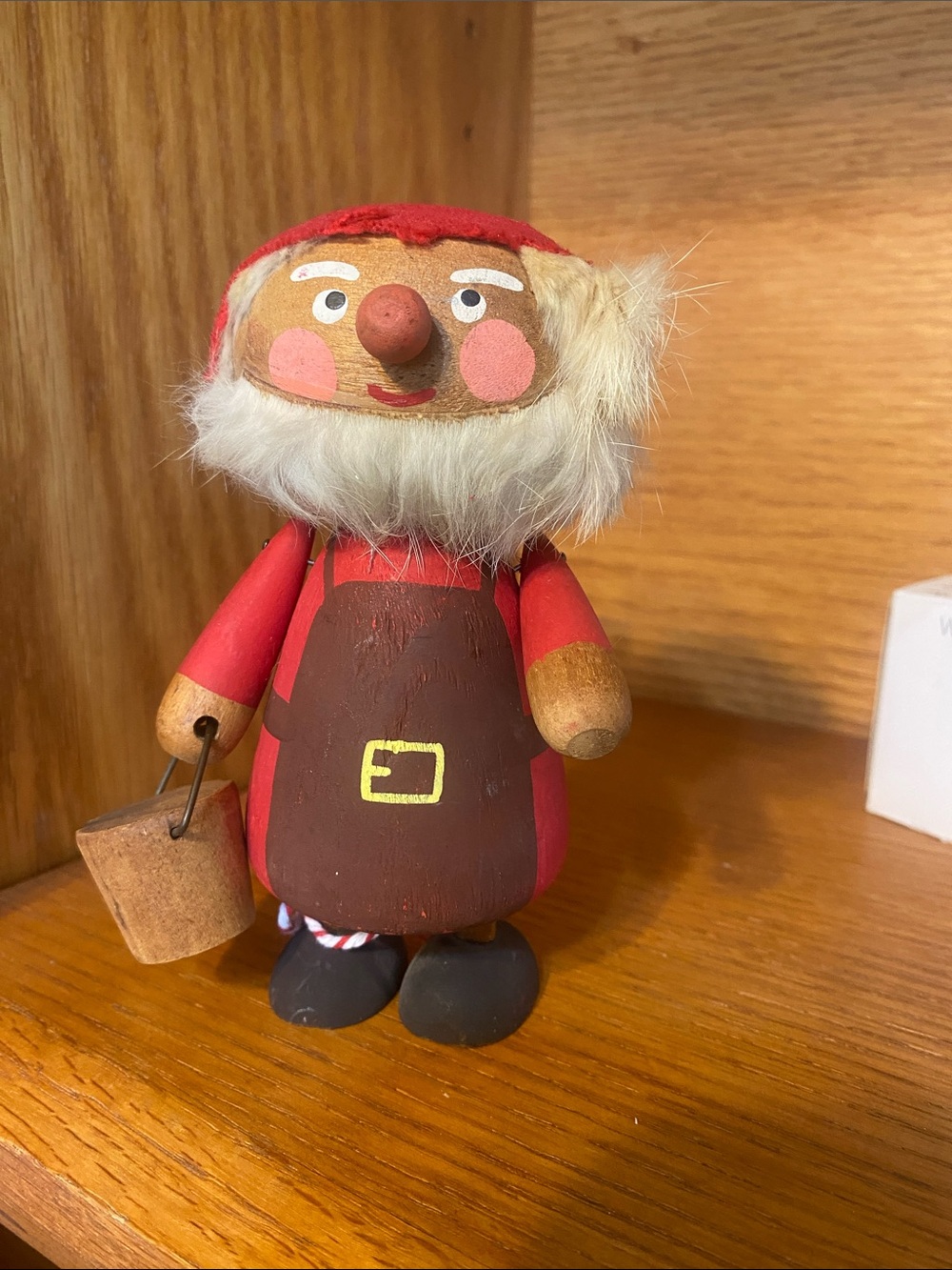 Vintage wooden Christmas Gnome.